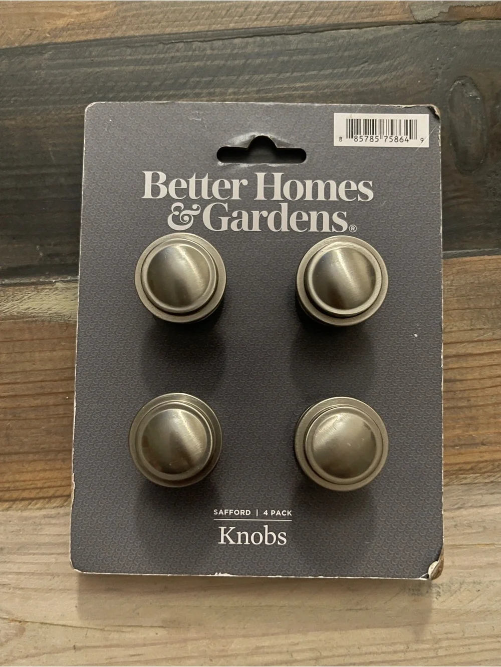 Better Homes & Gardens Safford 4-Pack Cabinet Knobs Satin Nickel - NWT